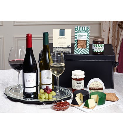 Deluxe Wine & Cheese Gift Box